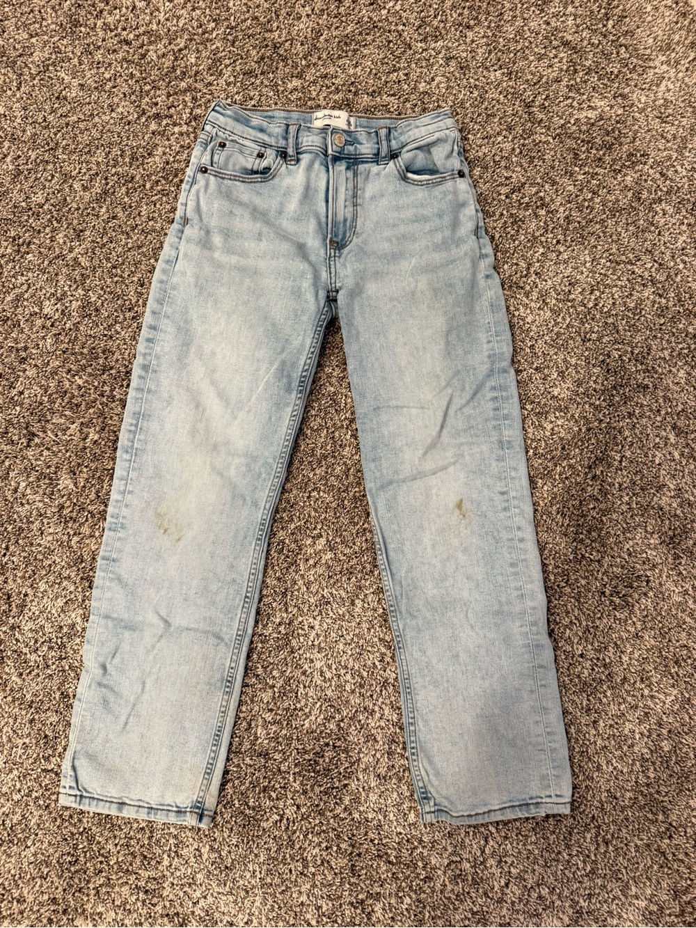 abercrombie kids Light Blue Relaxed Straight Jeans